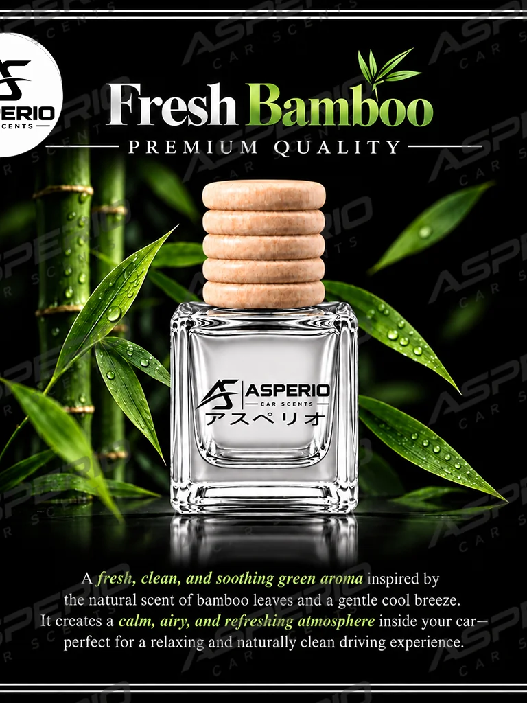 Asperio Fresh Bamboo car diffuser — original product artwork from the Shopee listing